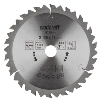 Wolfcraft kružna testera za ručne cirkulare HM ø130x16x2.4mm 6730000 Wolfcraft kružna testera za ručne cirkulare HM ø130x16x2.4mm 6730000