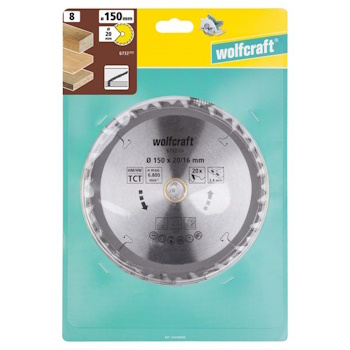 Wolfcraft kružna testera za ručne cirkulare HM ø150x20x2.4mm 6732000 Wolfcraft kružna testera za ručne cirkulare HM ø150x20x2.4mm 6732000