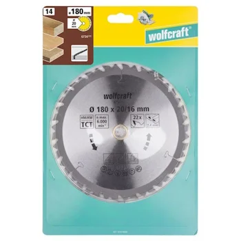 Wolfcraft kružna testera za ručne cirkulare HM ø180x20-16x2.4mm 6734000 Wolfcraft kružna testera za ručne cirkulare HM ø180x20-16x2.4mm 6734000