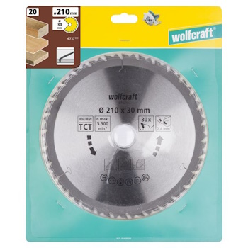 Wolfcraft kružna testera za ručne cirkulare HM ø210x30x2.4mm 6737000 Wolfcraft kružna testera za ručne cirkulare HM ø210x30x2.4mm 6737000