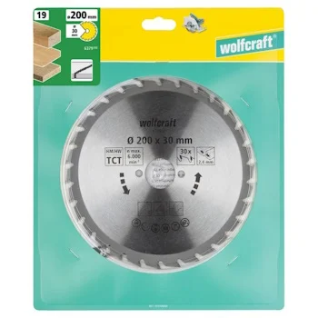 Wolfcraft kružna testera za ručne cirkulare HM ø200x30x2.4mm 6379000 Wolfcraft kružna testera za ručne cirkulare HM ø200x30x2.4mm 6379000