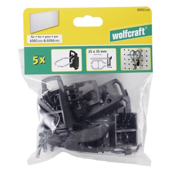 Wolfcraft kuke za zidnu ploču za alat set 5/1 6092000 Wolfcraft kuke za zidnu ploču za alat set 5/1 6092000