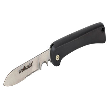 Wolfcraft nož za kablove sa plastičnom drškom 85 mm 4122000 Wolfcraft nož za kablove sa plastičnom drškom 85 mm 4122000