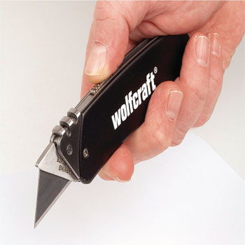 Wolfcraft džepni nož od aluminijuma 4124000-3