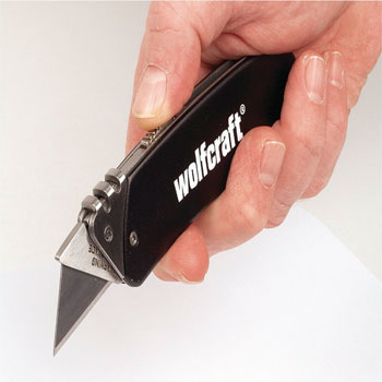 Wolfcraft džepni nož od aluminijuma 4124000 Wolfcraft džepni nož od aluminijuma 4124000