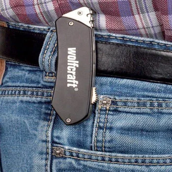 Wolfcraft džepni nož od aluminijuma 4124000-4