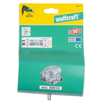 Wolfcraft pumpa za vodu na pogon bušilice 3.000l/h 2200000-1