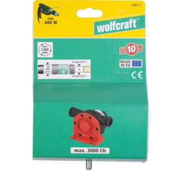 Wolfcraft pumpa za vodu na pogon bušilice 3.000l/h 2207000 Wolfcraft pumpa za vodu na pogon bušilice 3.000l/h 2207000
