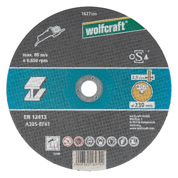Wolfcraft rezna ploča za metal Ø 230mm 8460000