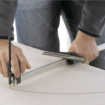 Wolfcraft vođica za rezanje traka i šestar za gipsane ploče 4030000 Wolfcraft vođica za rezanje traka i šestar za gipsane ploče 4030000