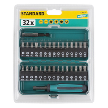 Wolfcraft set bitova 32/1 u metalnoj kaseti 1388000 Wolfcraft set bitova 32/1 u metalnoj kaseti 1388000