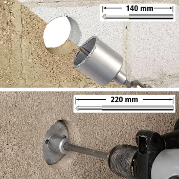 Wolfcraft set krunastih testera Ø33-53-68mm 5 /1 1003000 Wolfcraft set krunastih testera Ø33-53-68mm 5 /1 1003000