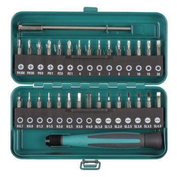 Wolfcraft set mikro bitova sa nosačem i nastavkom 32-delni 1389000 Wolfcraft set mikro bitova sa nosačem i nastavkom 32-delni 1389000