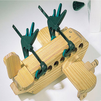 Wolfcraft 2 EHZ minijaturne jednoručne stege 40-110 mm 3455100 Wolfcraft 2 EHZ minijaturne jednoručne stege 40-110 mm 3455100