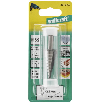 Wolfcraft burgija stepenasta 8-30mm 2516000 Wolfcraft burgija stepenasta 8-30mm 2516000
