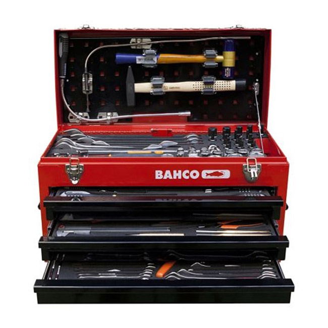 Bahco metalna kutija sa fiokama sa 146 alata 1483KHD3RB-FF4 Bahco metalna kutija sa fiokama sa 146 alata 1483KHD3RB-FF4