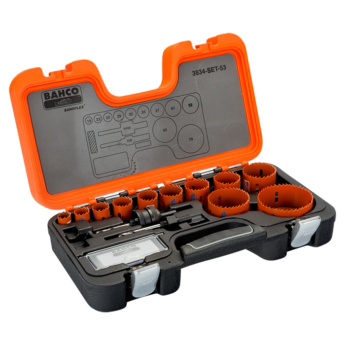 Bahco komplet Sandflex bimetalnih kruna 19-79mm 3834-SET-53 Bahco komplet Sandflex bimetalnih kruna 19-79mm 3834-SET-53