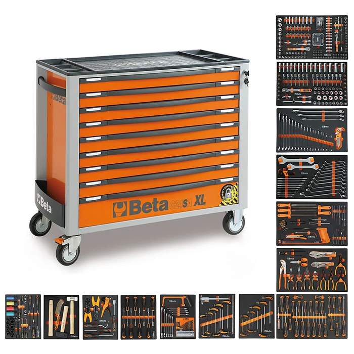 Beta Easy profesionalni set alata od 487 dela u XL kolicima sa 9 fioka 2400S-XLO9/E-XL Easy Beta Easy profesionalni set alata od 487 dela u XL kolicima sa 9 fioka 2400S-XLO9/E-XL Easy