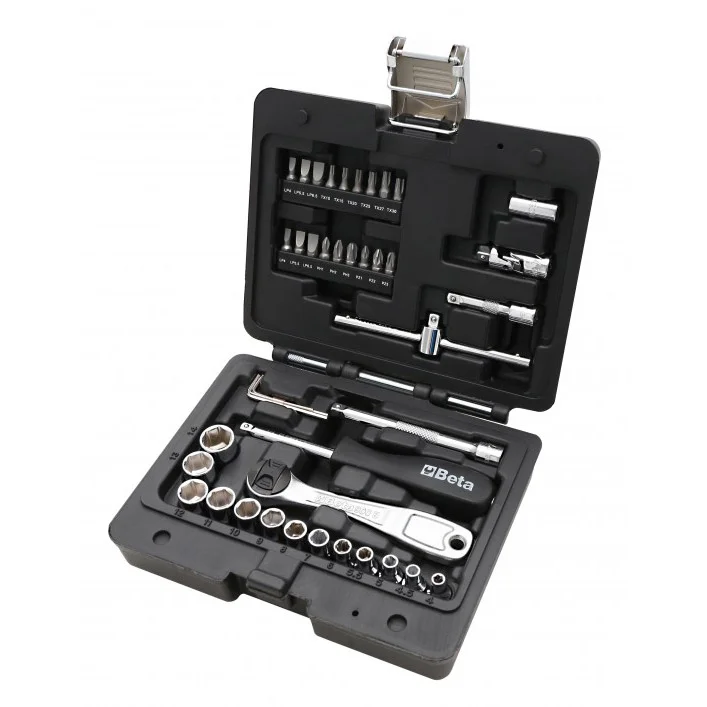 Beta set nasadnih ključeva 4-14mm sa bitovima (set 42 dela) 903E/C42 Beta set nasadnih ključeva 4-14mm sa bitovima (set 42 dela) 903E/C42