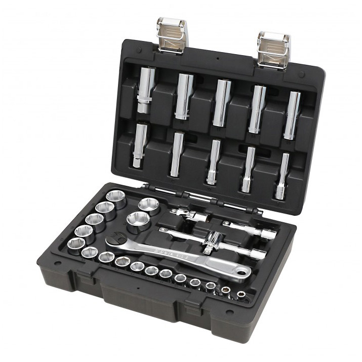 Beta set nasadnih ključeva 3/8” plitki i duboki (set 33 dela) 913E/C33 Beta set nasadnih ključeva 3/8” plitki i duboki (set 33 dela) 913E/C33