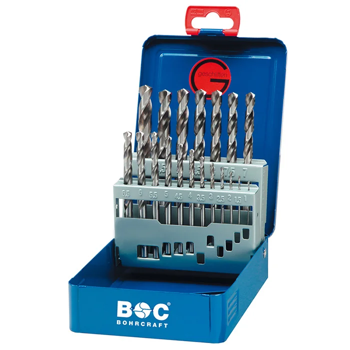 Bohrcraft set spiralnih burgija HSS-G DIN 338 Ø1-10mm 19kom. MG10 11201310019 Bohrcraft set spiralnih burgija HSS-G DIN 338 Ø1-10mm 19kom. MG10 11201310019