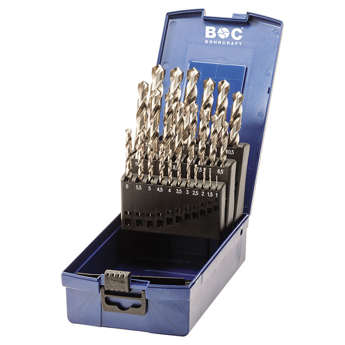Bohrcraft set spiralnih burgija HSS-G DIN 338 Ø1-13mm 25kom. KG13 11201330025 Bohrcraft set spiralnih burgija HSS-G DIN 338 Ø1-13mm 25kom. KG13 11201330025