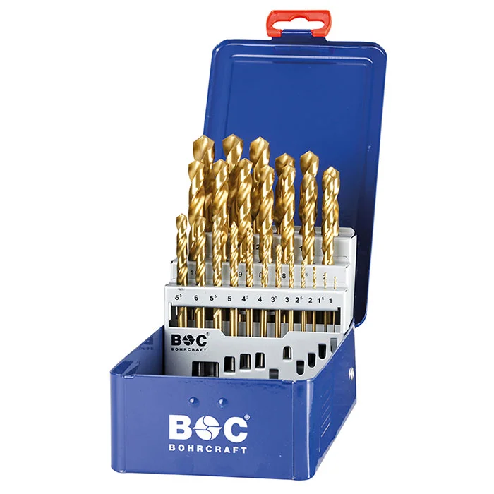 Bohrcraft set spiralnih burgija HSS-TiN DIN 338 Ø1-13mm 25kom. MT13 11301310025 Bohrcraft set spiralnih burgija HSS-TiN DIN 338 Ø1-13mm 25kom. MT13 11301310025
