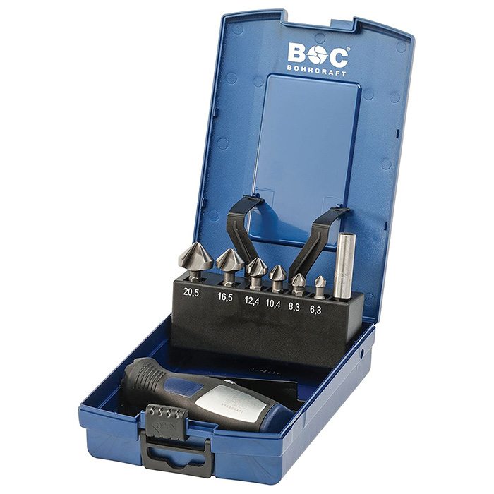 Bohrcraft set konusnih upuštača HSS 90° 1/4 Bohrcraft set konusnih upuštača HSS 90° 1/4