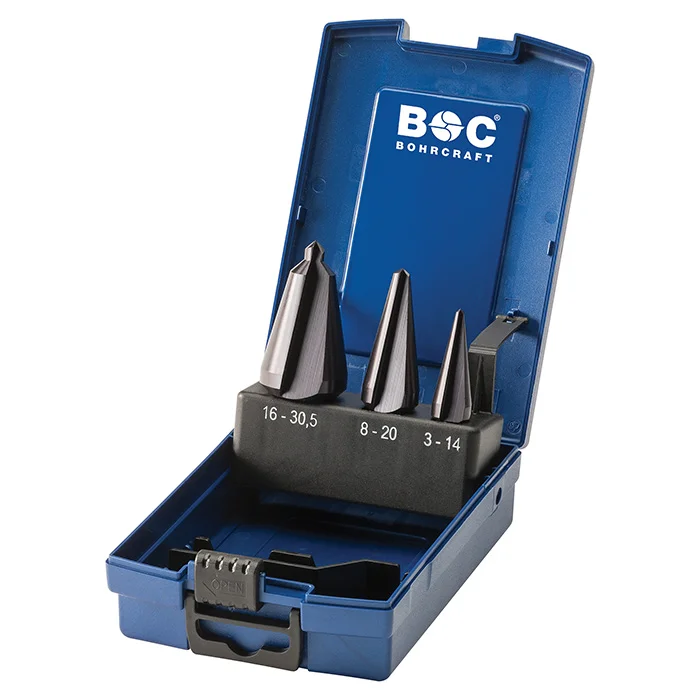 Bohrcraft set konusnih burgija za lim HSS-G TiALN 3-30.5mm 3kom. B3-K TiALN 17421330003 Bohrcraft set konusnih burgija za lim HSS-G TiALN 3-30.5mm 3kom. B3-K TiALN 17421330003