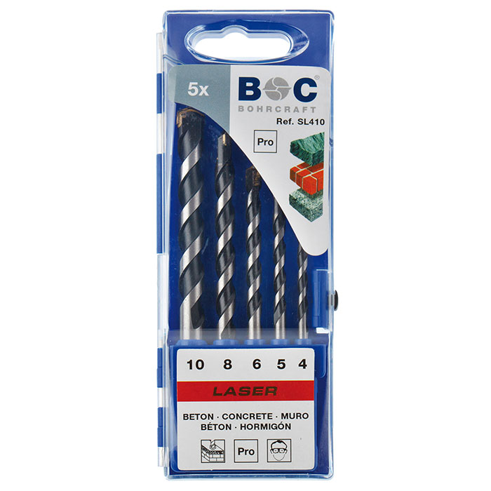 Bohrcraft set burgija za beton (LASER) Ø4-10mm 5kom. SL410 22501430005 Bohrcraft set burgija za beton (LASER) Ø4-10mm 5kom. SL410 22501430005