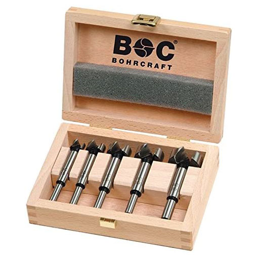 Bohrcraft set burgija za šarke DIN 7483 G u drvenoj kutiji Ø15-35mm 5kom. FB5 32501450005 Bohrcraft set burgija za šarke DIN 7483 G u drvenoj kutiji Ø15-35mm 5kom. FB5 32501450005