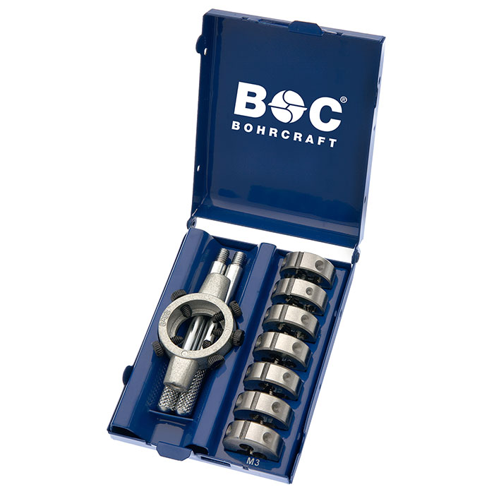 Bohrcraft set nareznica HSS-G DIN 223B M3-M12 sa držačem 8-delni MSR8 42001410007 Bohrcraft set nareznica HSS-G DIN 223B M3-M12 sa držačem 8-delni MSR8 42001410007