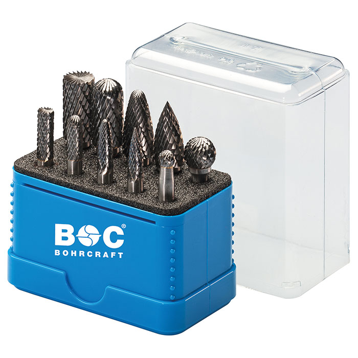 Bohrcraft set roto glodala sa ukrštenim zubima 10-delni R10 59001330011 Bohrcraft set roto glodala sa ukrštenim zubima 10-delni R10 59001330011