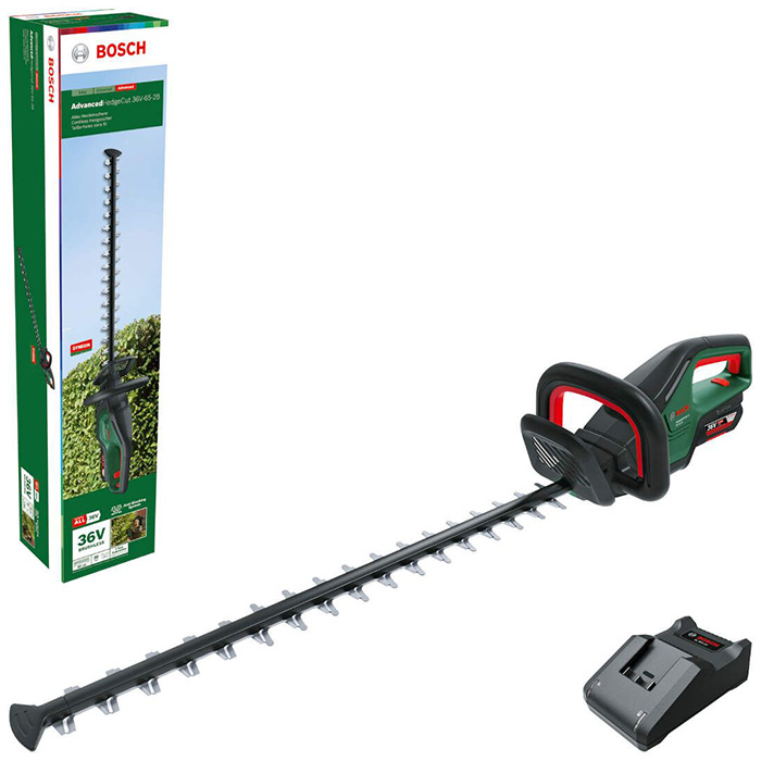Bosch akumulatorske makaze za živu ogradu AdvancedHedgeCut 36V-65-28 sa 36V 2.0 Ah akumulatorom i punjačem 060084A300 Bosch akumulatorske makaze za živu ogradu AdvancedHedgeCut 36V-65-28 sa 36V 2.0 Ah akumulatorom i punjačem 060084A300