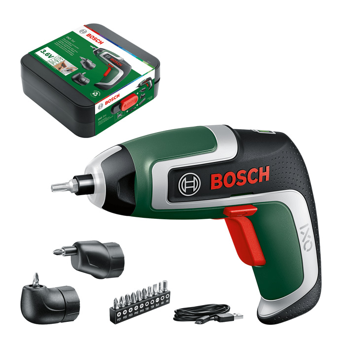 Bosch akumulatorski odvrtač IXO 7 sa 2 nastavka + 10-delni set bitova 06039E0021 Bosch akumulatorski odvrtač IXO 7 sa 2 nastavka + 10-delni set bitova 06039E0021