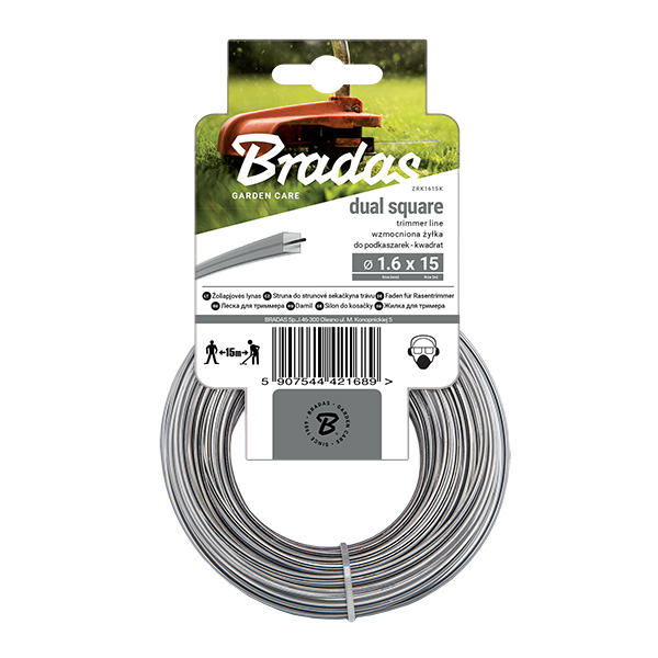 Bradas rezna nit za trimere RIPPER DUAL kvadrat 3,0mm x 50m (sa sajlom) ZRO30050K Bradas rezna nit za trimere RIPPER DUAL kvadrat 3,0mm x 50m (sa sajlom) ZRO30050K
