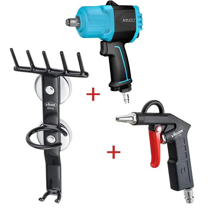 Akcijski komplet - Hazet Twin Turbo pneumatski pištolj 1/2