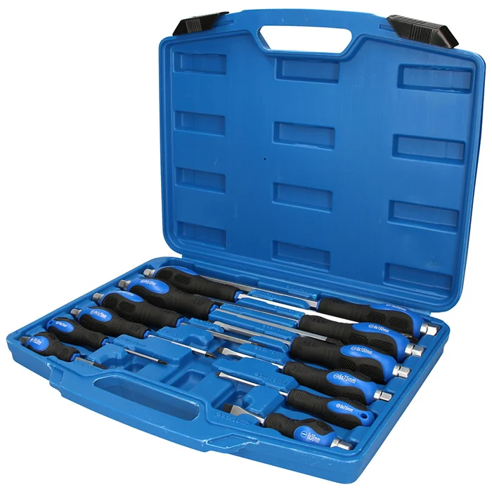 Brilliant Tools set odvijača s udarnom kapom 12 kom BT-034012 Brilliant Tools set odvijača s udarnom kapom 12 kom BT-034012
