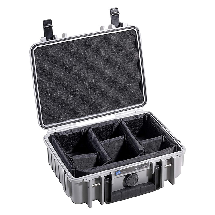 B&W International kofer za alat outdoor sa sunđerastim pregradama, sivi 1000/G/RPD