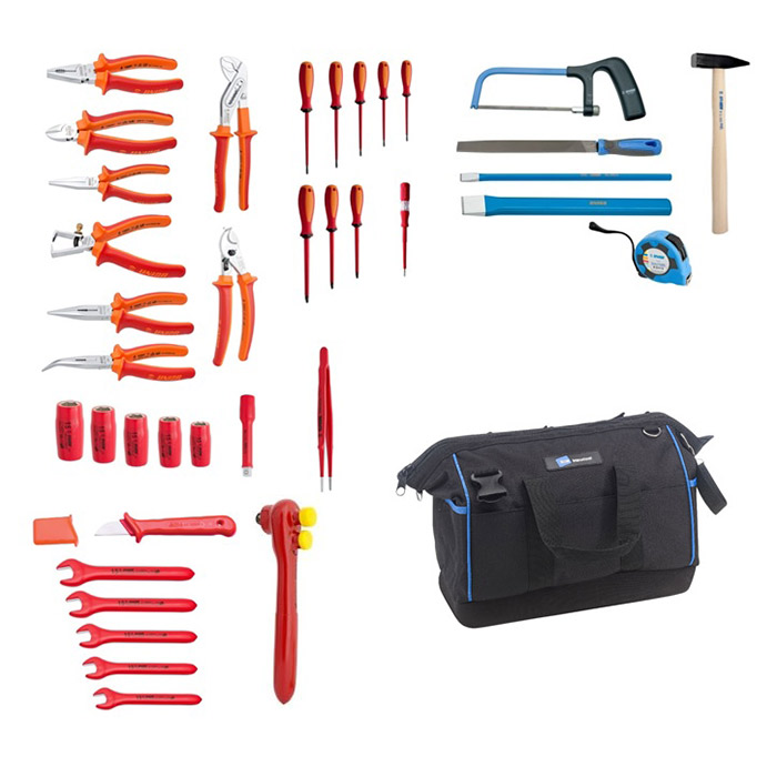 Set UNIOR VDE alata od 37 delova u B&W torbi za alat CARRY 900/37C Set UNIOR VDE alata od 37 delova u B&W torbi za alat CARRY 900/37C