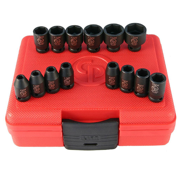 Chicago Pneumatic set udarnih nasadnih ključeva 1/4 Chicago Pneumatic set udarnih nasadnih ključeva 1/4