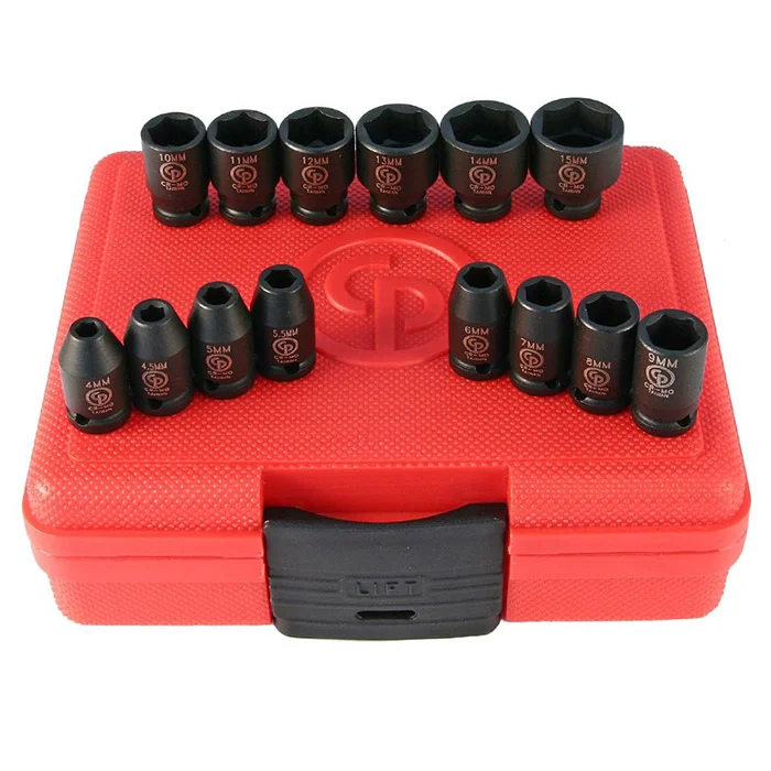 Chicago Pneumatic set udarnih nasadnih ključeva 1/4 Chicago Pneumatic set udarnih nasadnih ključeva 1/4