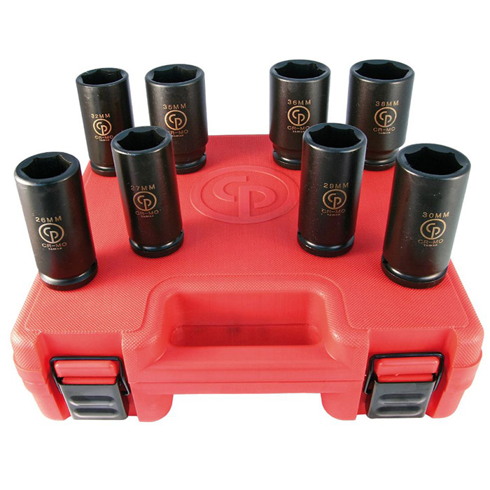 Chicago Pneumatic set dubokih udarnih nasadnih ključeva 3/4 Chicago Pneumatic set dubokih udarnih nasadnih ključeva 3/4