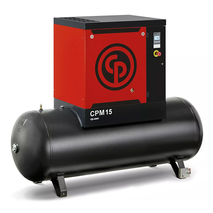 Chicago Pneumatic vijčani kompresor 11kW CPM 15 10 bara sa 270l rezervoarom Chicago Pneumatic vijčani kompresor 11kW CPM 15 10 bara sa 270l rezervoarom