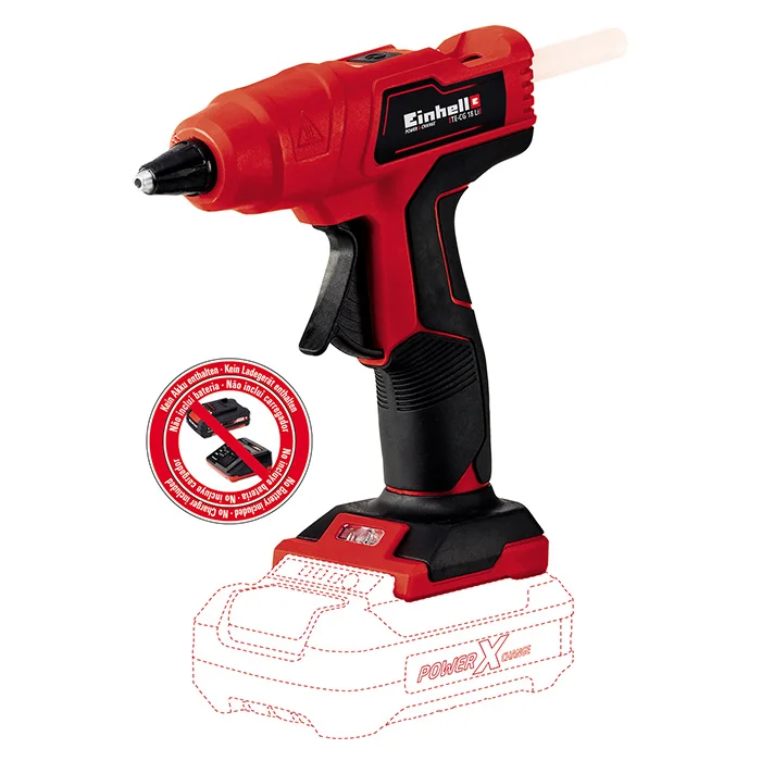 Einhell akumulatorski pištolj za vruće lepljenje Power X-Change TE-CG 18 Li - Solo 4522200 Einhell akumulatorski pištolj za vruće lepljenje Power X-Change TE-CG 18 Li - Solo 4522200