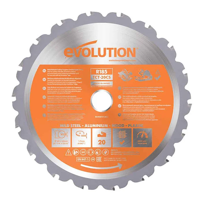 Evolution list testere 185mm multi EVO185 Multi Evolution list testere 185mm multi EVO185 Multi