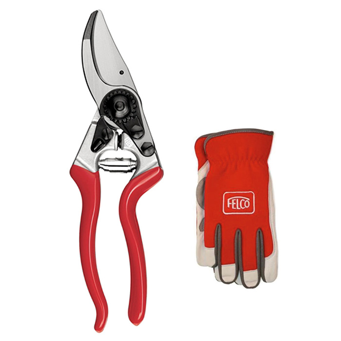 Felco komplet - makaze za orezivanje Felco 8 + zaštitne rukavice Felco 702 (L, XL)