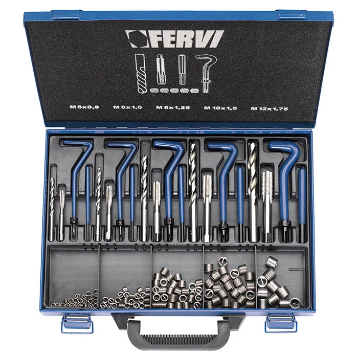 Fervi set za reparaciju navoja M5-12 E010 Fervi set za reparaciju navoja M5-12 E010