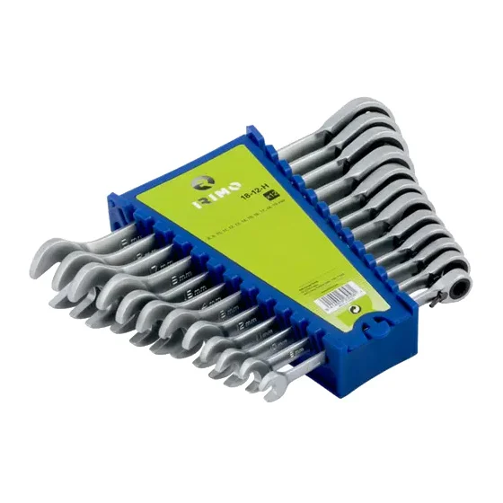 Irimo komplet kombinovanih ključeva sa račnom 12 kom 18-12-H Irimo komplet kombinovanih ključeva sa račnom 12 kom 18-12-H