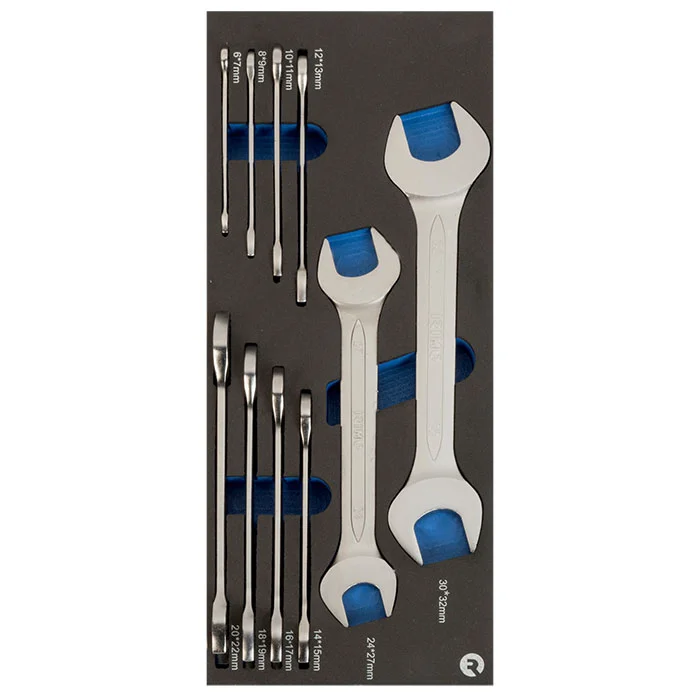 Irimo set 10 viljuškastih ključeva u 1/3 penastom ulošku IFF1E003 Irimo set 10 viljuškastih ključeva u 1/3 penastom ulošku IFF1E003